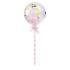 Balon z confetti na tort okrągły Różowy blf9393róż