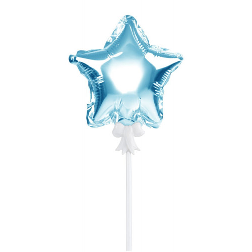 Balon na patyczku na tort Gwiazdka Niebieska BLF3669NIE