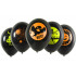 Balony na HALLOWEEN z neonowym nadrukiem 5szt KB8178