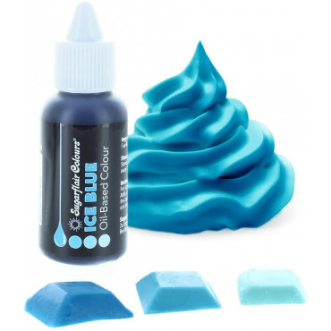 Sugarflair Barwnik olejowy do mas tłustych ICE BLUE 30ml C610
