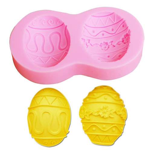 Forma silikonowa do dekoracji z masy cukrowej pisanka 2szt 3030 Sweet Baking