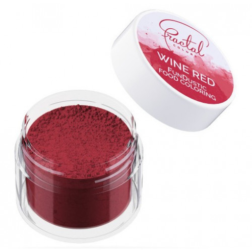 Fractal Barwnik pudrowy matowy do malowania pyłkowania czerwony Wine Red 10ml