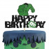 Topper brokatowy na tort Happy Birthday Hulk Avengers 10196