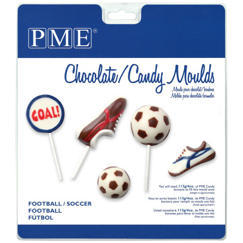 PME Foremka do czekoladowych lizaków dekoracji Piłka Nożna CM402