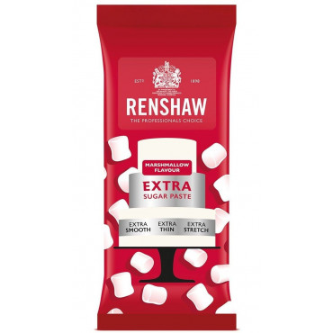Renshaw Masa cukrowa lukier plastyczny Biały Pianki Marshmallow 1kg bez E-171 R02839