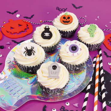 PME Zestaw cukrowy do dekoracji wypieków Halloween 6szt EDP06