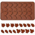 Forma silikonowa do czekoladek liście listki 10502