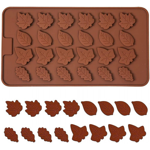 Forma silikonowa do czekoladek liście listki 10502