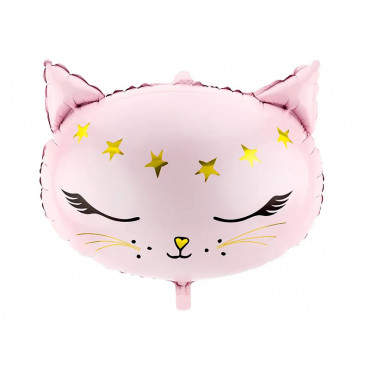 Balon foliowy Kot Kotek różowy 48x36cm FB47