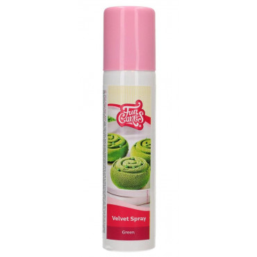 Fun Cakes Zamsz w sprayu do dekoracji Zielony 100ml bez E-171