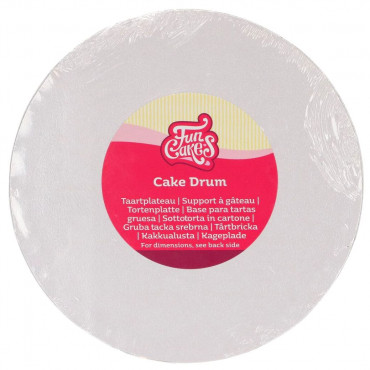 Fun Cakes Podkład okrągły Biały pod tort śr.25cm h:1,2cm F81075