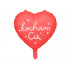 Balon foliowy serce czerwone Kocham Cię 45cm FB170