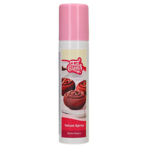 Fun Cakes Zamsz w sprayu do dekoracji wypieków Ciemna czekolada 100ml F41350