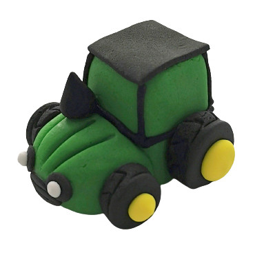 Figurka cukrowa Traktor 3D ręcznie wykonana dekoracja na tort 11067