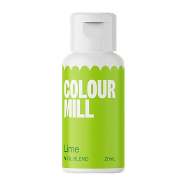 Colour Mill Barwnik olejowy do mas tłustych Lime Limonka 20ml CMO20LIM