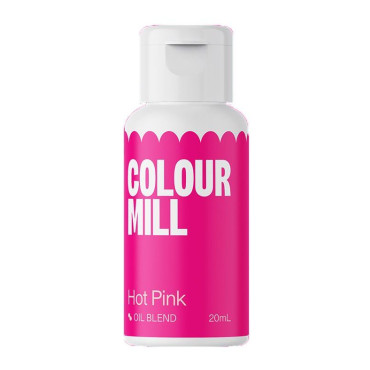 Colour Mill Barwnik olejowy do mas tłustych Hot pink Różowy 20ml CMO20HPK
