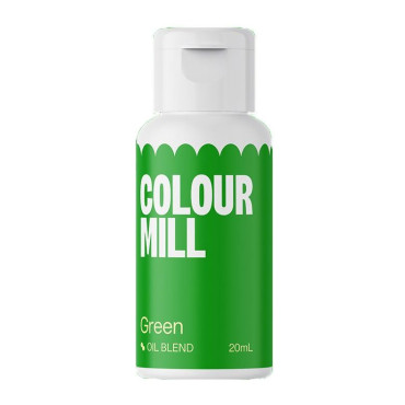 Colour Mill Barwnik olejowy do mas tłustych Green Zielony 20ml CMO20GRN