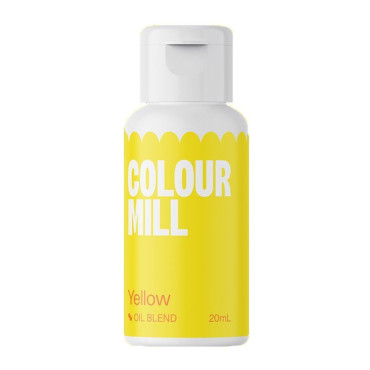 Colour Mill Barwnik olejowy do mas tłustych Yellow Żółty 20ml CMO20YLW