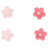 Fun Cakes Cukrowa dekoracja do wypieków Mini Różowe Kwiaty 64szt F50565