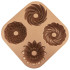 Forma foremka do pieczenia babeczek muffinek na 4 babeczki blacha MARISSA 24x24x4,5cm 120065