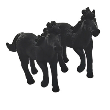 Figurka do dekoracji Koń czarny 3D 11272