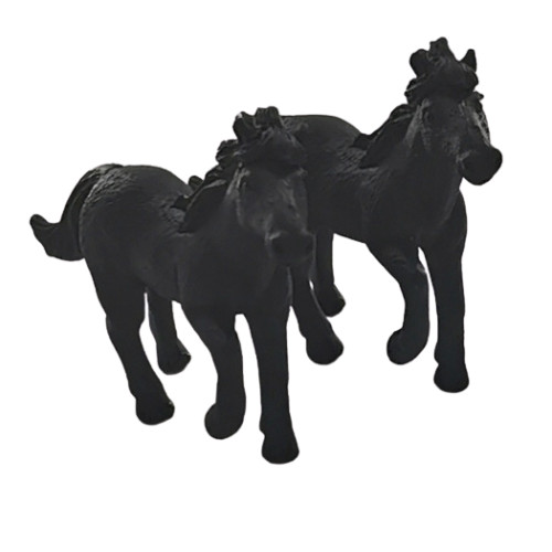 Figurka do dekoracji Koń czarny 3D 11272