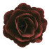 Róża waflowa 3D Średnia Perłowy Burgund 6cm 2szt