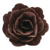 Róża waflowa 3D Średnia Brązowa 6cm 2szt