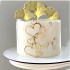 Akrylowy topper na tort Liść Gingko złoty 11358 Sweet Baking