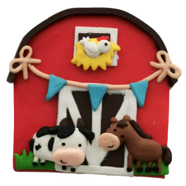 Figurka dekoracja na tort Farma zwierzęta 2D 11384