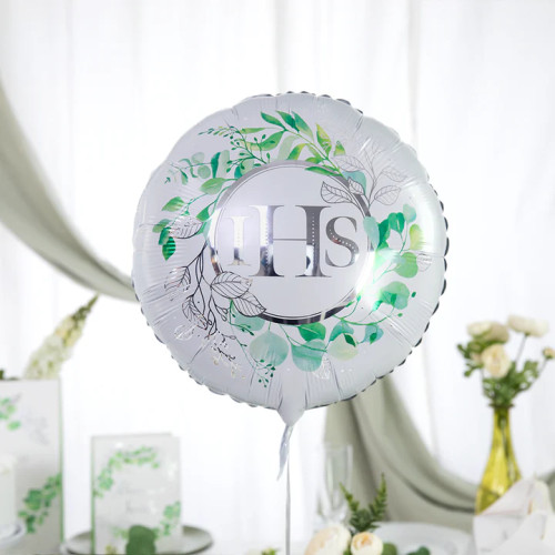 Balon foliowy okrągły Pierwsza Komunia Święta IHS 45cm PP131916