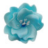 Dekoracja do ozdoby tortu Kwiat Eustoma cukrowy Niebieski 8cm 11466