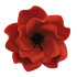 Dekoracja do ozdoby tortu Kwiat Eustoma cukrowy Czerwony 8cm 11468