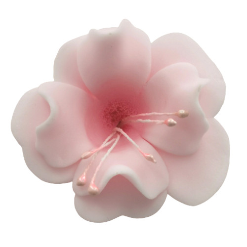 Dekoracja do ozdoby tortu Kwiat Magnolia cukrowa Różowa 6cm 11496