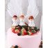 Figurka dekoracja na tort Komunia Dziewczynka 3D Jasne włosy 11525