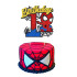 Brokatowy topper urodzinowy na tort Spider Man Birthday "1" 11641