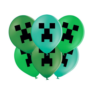 Balony Minecraft Piksele 10sztuk 11732