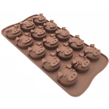 Forma silikonowa do czekoladek pralinek Świnki 11757