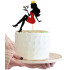 Topper brokatowy na tort Dziewczyna Kobieta 30th 11856