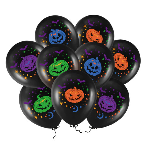 Balony imprezowe Kolorowe Dynie Halloween 9szt 136973