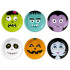 Talerzyki papierowe Halloween Monsters 6szt 18cm 129647