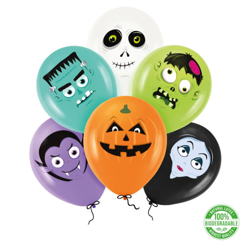 Balony imprezowe Monsters Halloween 6szt 129678