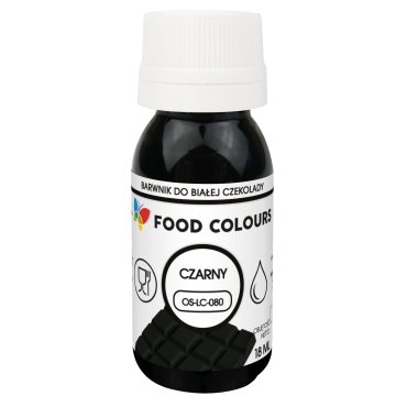 Food Colours Barwnik w płynie do białej czekolady Czarny 18ml