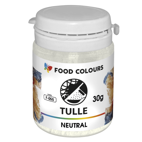 Food Colours Jadalny tiul do dekoracji wypieków Neutralny 30g