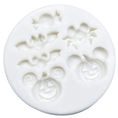 Forma silikonowa do dekoracji z masy cukrowej czekolady Miki Halloween 12045