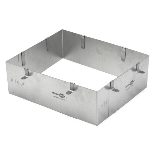Rant do tortu prostokątny wys. 10cm regulowany 20cmx24cm 38cmx46cm Kuchpol