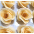 Kwiat cukrowy do dekoracji wypieków Róża herbaciana z czekoladowym środkiem 6cm 12265