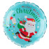 Balon foliowy na święta okrągły Mikołaj 45cm PP 142288