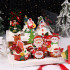 Owijki świąteczne z pikerami do dekoracji babeczek komplet 24sztuki 12282