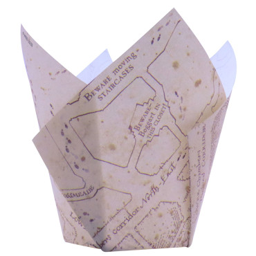 Papilotki do pieczenia muffinek Mapa Huncwotów 24szt Harry Potter HPG211 PME